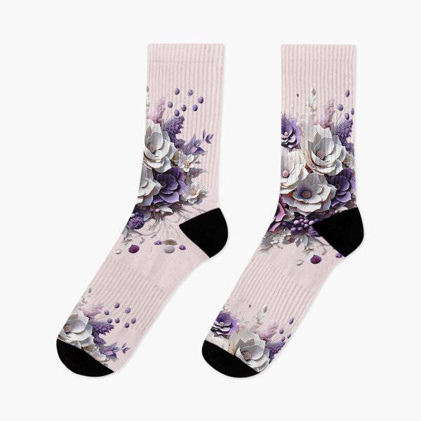 Item preview, 3D purple flowers.  designed and sold by veroniss.