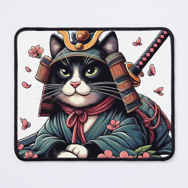 Item preview, Samurai cat: the feline warrior who will protect you designed and sold by Venta Mix JellycientArt.