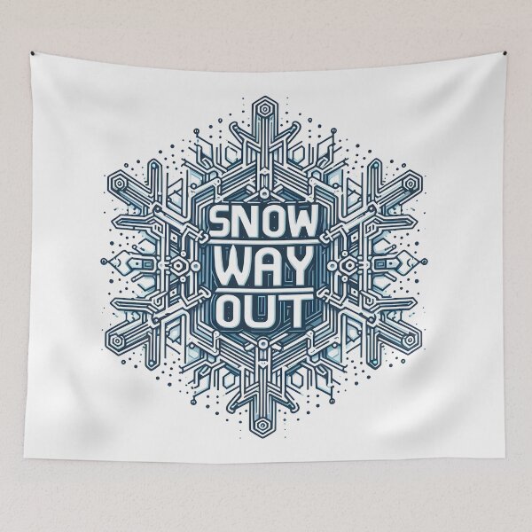 Item preview, Snowflake: Snow Way Out designed and sold by Dungeon-Depot.
