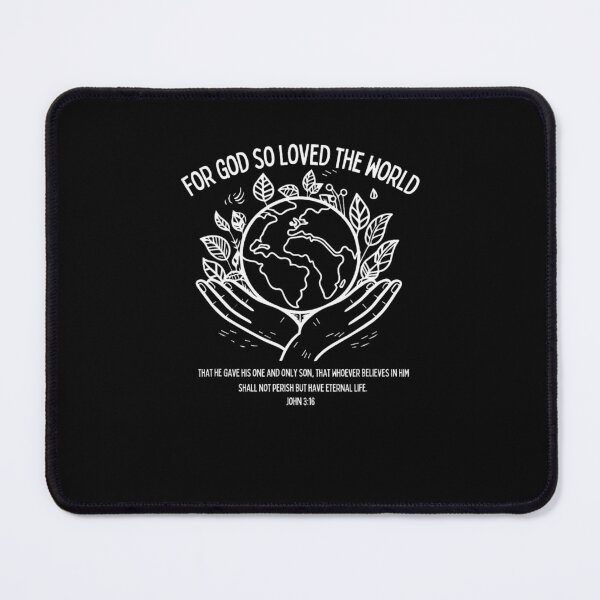 Item preview, For God So Loved World John 3 16 Bible Quote Gift Christian designed and sold by taaddison50.