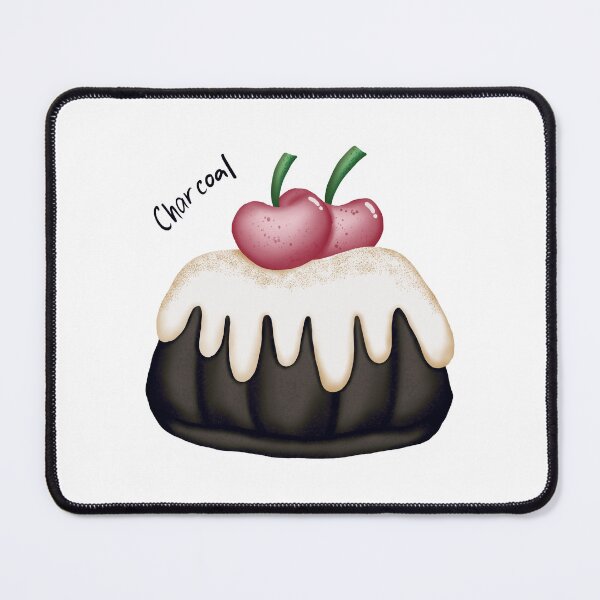 Item preview, Cake charcoal with cherry designed and sold by Preeyanc.