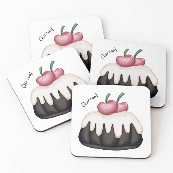 Item preview, Cake charcoal with cherry designed and sold by Preeyanc.