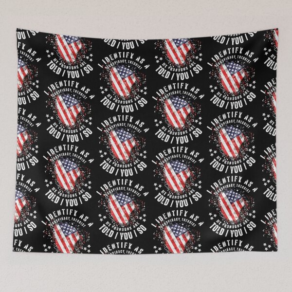 Item preview, I Identify Conspiracy Theorist Funny Patriot Gift designed and sold by Jungle Hub.