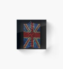 Unknown Pleasures Union Jack Acrylic Block