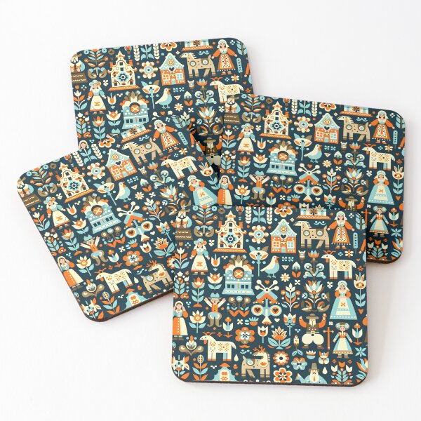 Item preview, Illustration , Dutch Folk Art Inspired Design designed and sold by GPrint001.