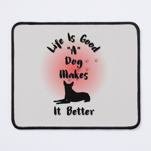 Item preview, " Life Is Good A Dog Makes It Better" Tee Essential T-Shirt " designed and sold by Wabi-SabiStudio.