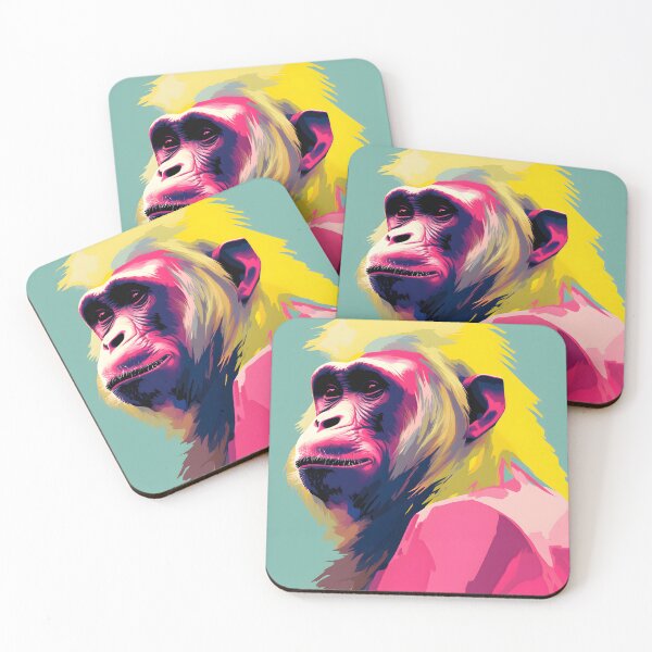 Item preview, Olive Baboon portraits art. animal colorful. Animal throw pillow.  designed and sold by formform.