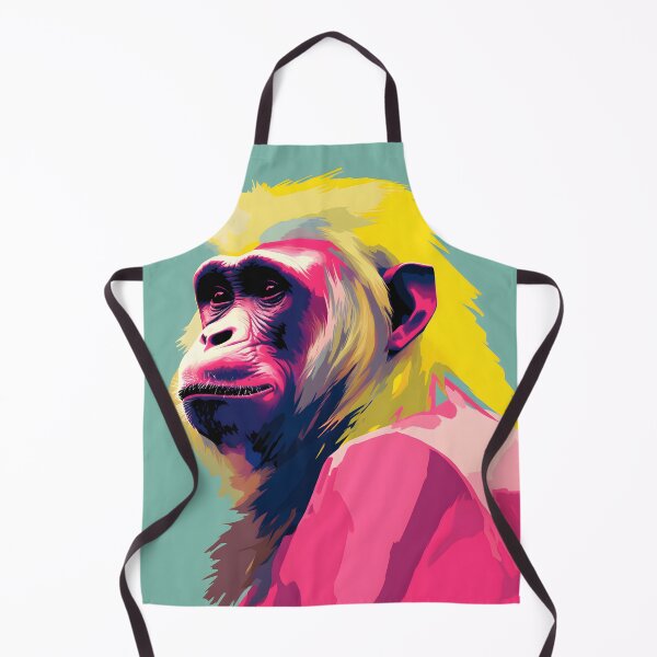 Item preview, Olive Baboon portraits art. animal colorful. Animal throw pillow.  designed and sold by formform.