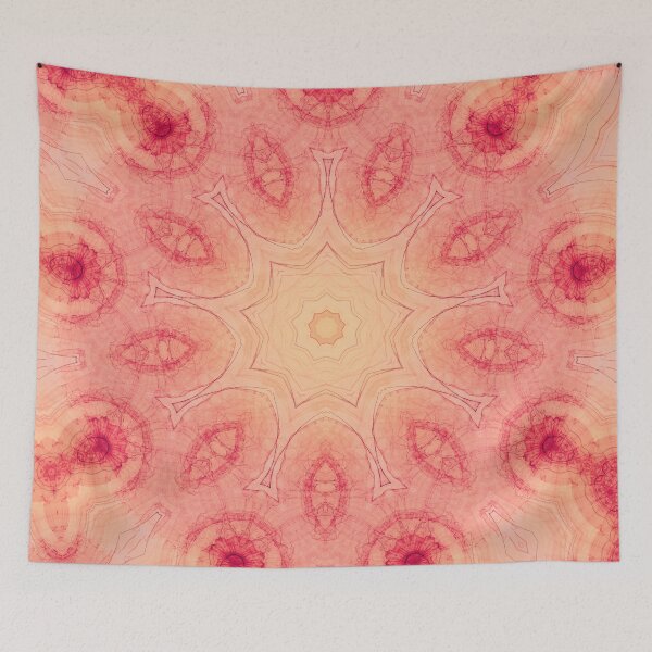 Item preview, Peach Star Mandala designed and sold by Richards-Art.