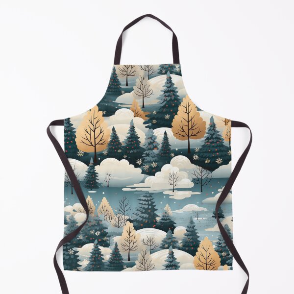 Item preview, watercolor Pine Forest with Clouds designed and sold by Cobalt Blue Watercolors.