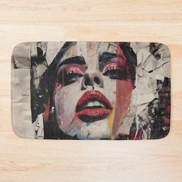 Item preview, Grunge Woman Portrait | Urban Street Art Face Print designed and sold by VUK VESOVIC.