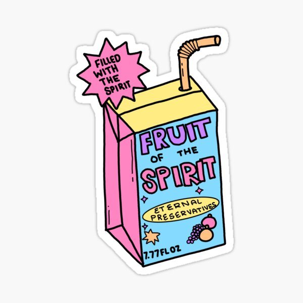 Item preview, Fruit of the spirit juice box Christian humor designed and sold by SophieStickers0.