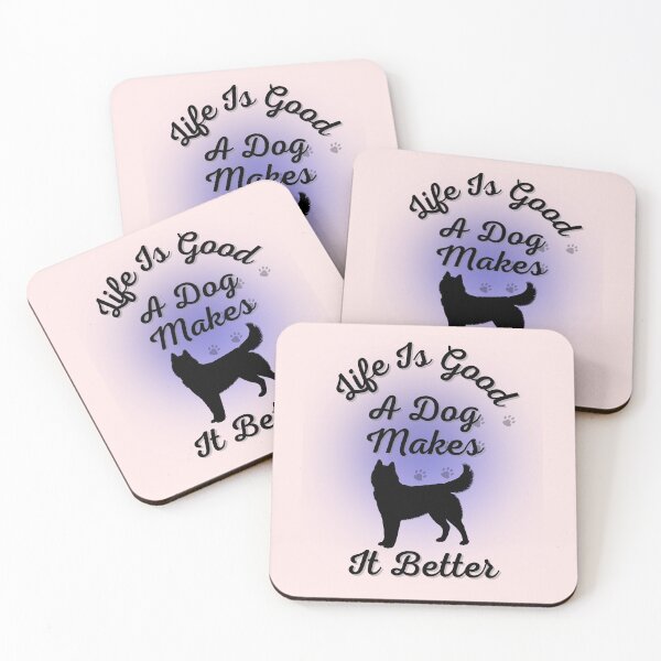 Item preview, " Life Is Good A Dog Makes It Better" Tee Essential T-Shirt " designed and sold by Wabi-SabiStudio.