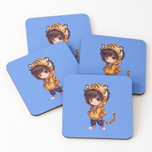 Item preview, Chibi Boy Wearing Tiger Hoodie designed and sold by Myra365Art.