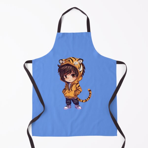 Item preview, Chibi Boy Wearing Tiger Hoodie designed and sold by Myra365Art.