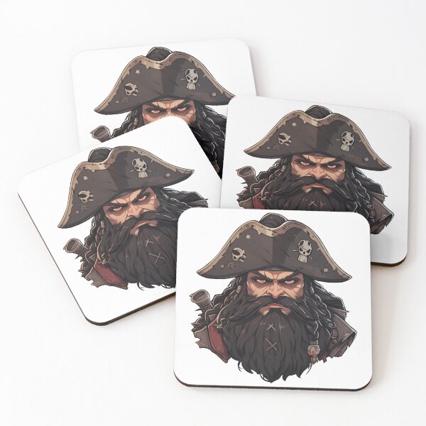 Item preview, Blackbeard, legendary pirate designed and sold by MidArtForge.