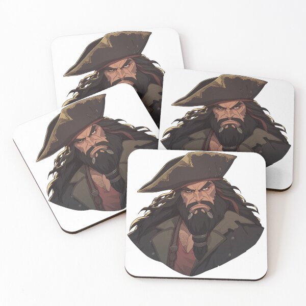 Item preview, Blackbeard, legendary pirate designed and sold by MidArtForge.