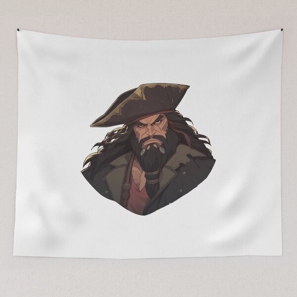 Item preview, Blackbeard, legendary pirate designed and sold by MidArtForge.