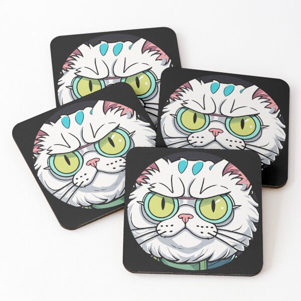 Item preview, Caricature Persian Cat, White Cartoonish Cat designed and sold by cutenesss.