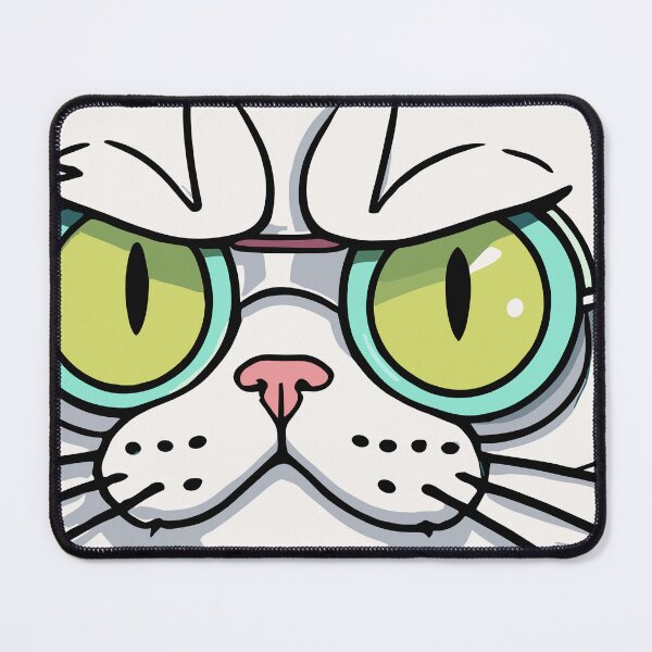 Item preview, Caricature Persian Cat, White Cartoonish Cat designed and sold by cutenesss.