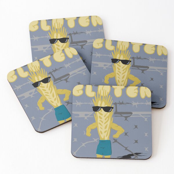 Item preview, Free the Gluten! parody joke diet cartoon  designed and sold by meldra.