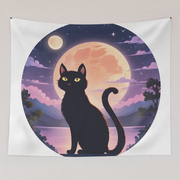 Item preview, Cute  Black Cat  designed and sold by OldschoolCrew.