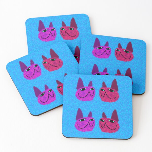 Item preview, Fuzzy Cat Duo designed and sold by chowlet.