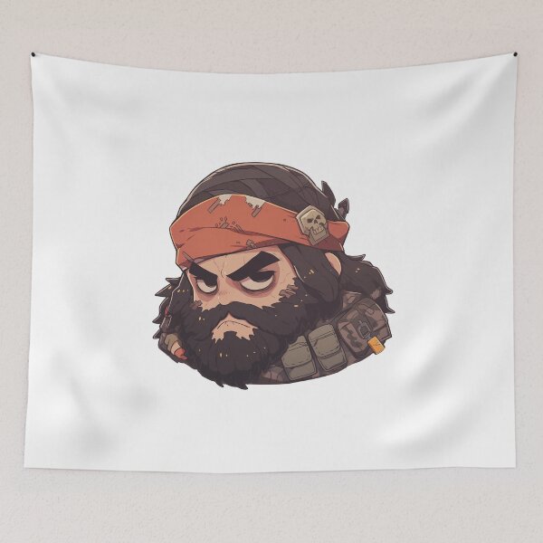 Item preview, Blackbeard, legendary pirate designed and sold by MidArtForge.