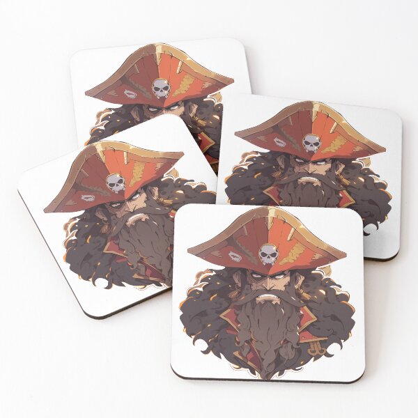 Item preview, Blackbeard, legendary pirate designed and sold by MidArtForge.