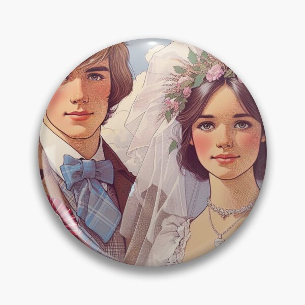 Item preview, Scottish just married couple romantic drawing designed and sold by Ponted.