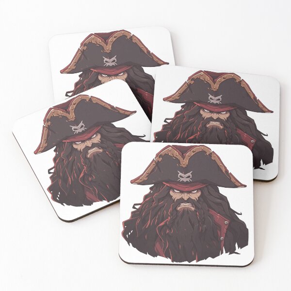 Item preview, Blackbeard, legendary pirate designed and sold by MidArtForge.