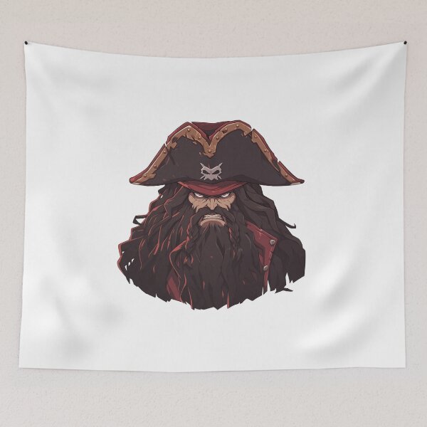 Item preview, Blackbeard, legendary pirate designed and sold by MidArtForge.