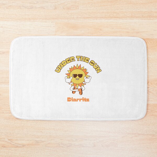 Item preview, Under the sun Biarritz Surf Retro design in white designed and sold by RetroDesignsNW.