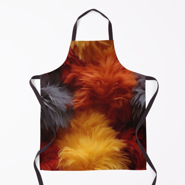Item preview, Orange Yellow Gray Furry feathers designed and sold by Reichcorp.