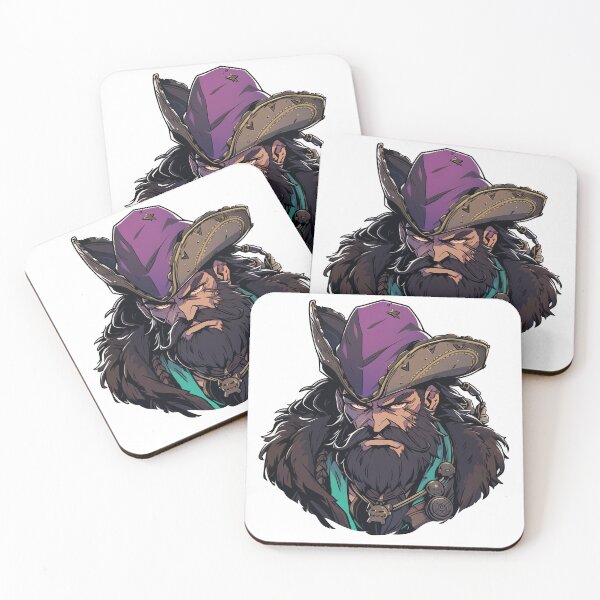 Item preview, Blackbeard, legendary pirate designed and sold by MidArtForge.