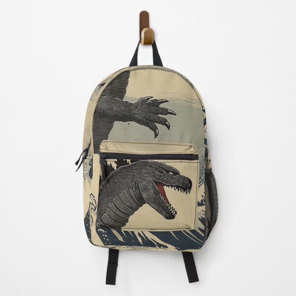 Item preview, Katsushika Hokusai - Godzilla In The Great Wave off Kanagawa designed and sold by PrintShangri-La.