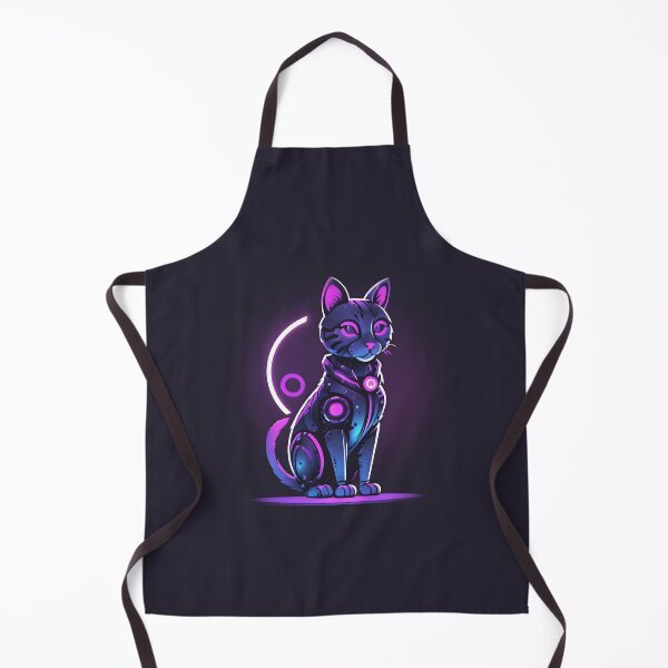 Item preview, Cute Neon Robotic Cat designed and sold by OldschoolCrew.