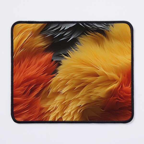 Item preview, Orange Yellow Gray Furry feathers 2 designed and sold by Reichcorp.