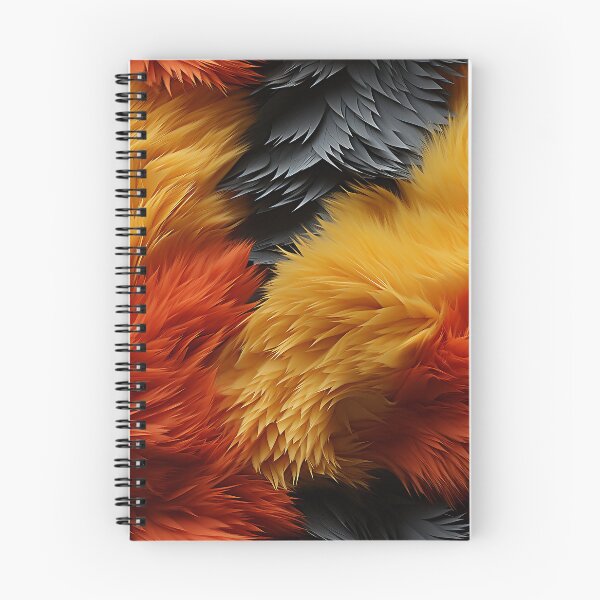 Item preview, Orange Yellow Gray Furry feathers 2 designed and sold by Reichcorp.