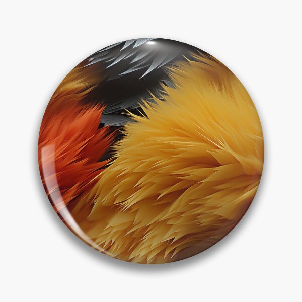 Item preview, Orange Yellow Gray Furry feathers 2 designed and sold by Reichcorp.