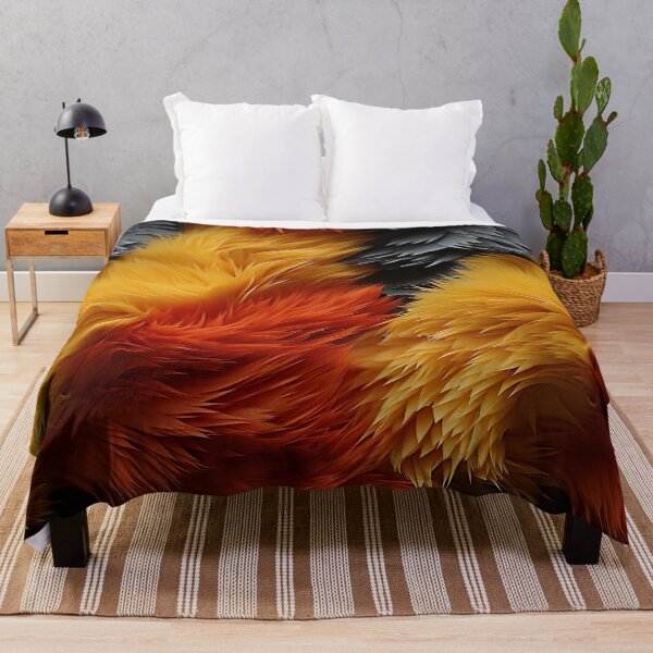 Item preview, Orange Yellow Gray Furry feathers 2 designed and sold by Reichcorp.