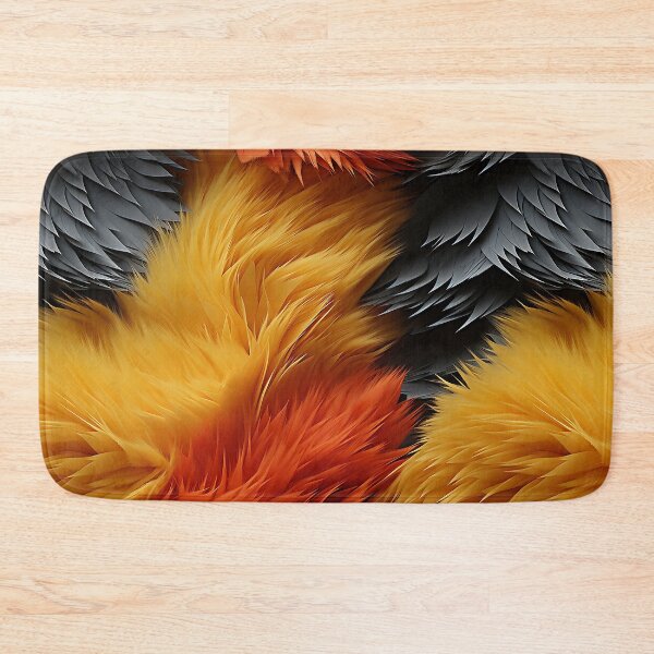Item preview, Orange Yellow Gray Furry feathers 2 designed and sold by Reichcorp.