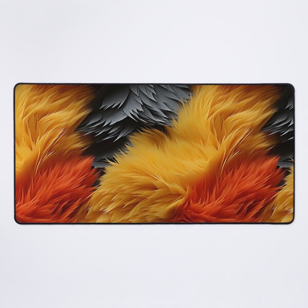 Item preview, Orange Yellow Gray Furry feathers 2 designed and sold by Reichcorp.