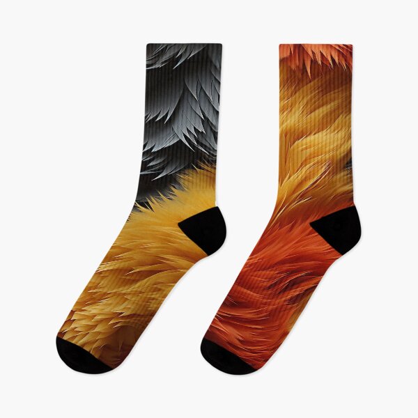 Item preview, Orange Yellow Gray Furry feathers 2 designed and sold by Reichcorp.