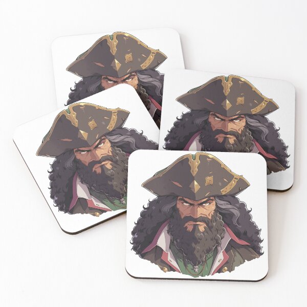Item preview, Blackbeard, legendary pirate designed and sold by MidArtForge.
