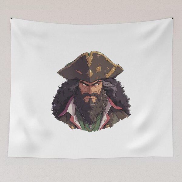 Item preview, Blackbeard, legendary pirate designed and sold by MidArtForge.
