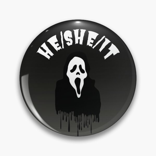 Item preview, He/She/It Pronouns | Ghost Face Scream | He She It Pronoun designed and sold by Furia LGBTQ+ Accessories.