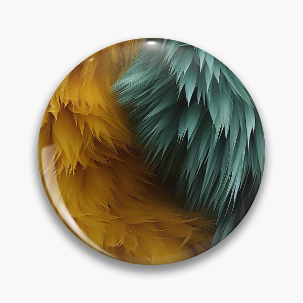 Item preview, Copy of Turquoise Yellow Furry feathers 2 designed and sold by Reichcorp.