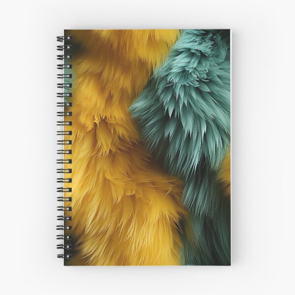 Item preview, Copy of Turquoise Yellow Furry feathers 2 designed and sold by Reichcorp.