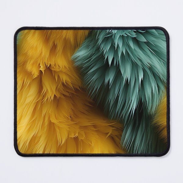 Item preview, Copy of Turquoise Yellow Furry feathers 2 designed and sold by Reichcorp.